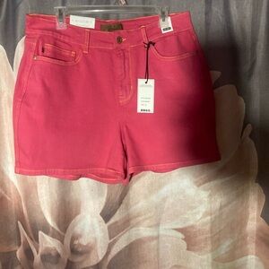 Judy Blue Vibrant Pink Jean Shorts